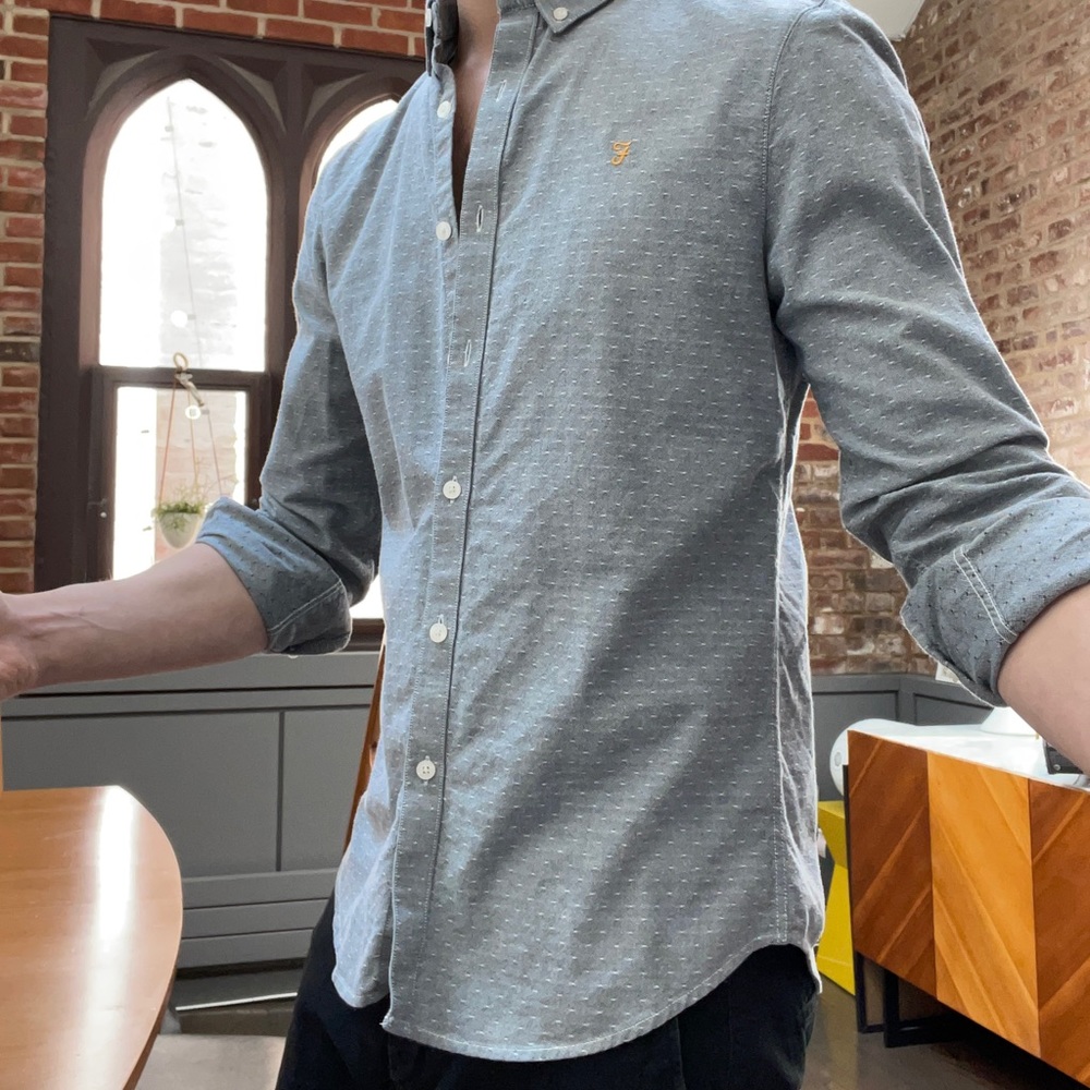 Slim fit Farah button down shirt